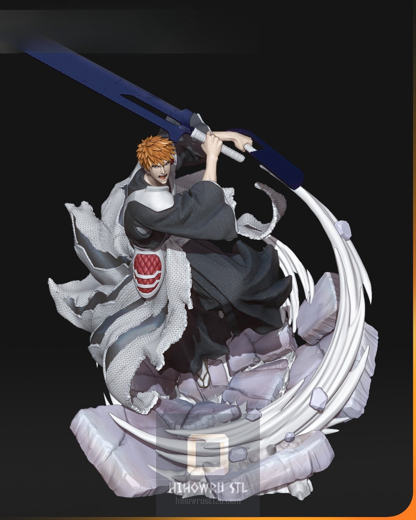 4889 Ichigo Kurosaki - Bleach - STL 3D Print Files