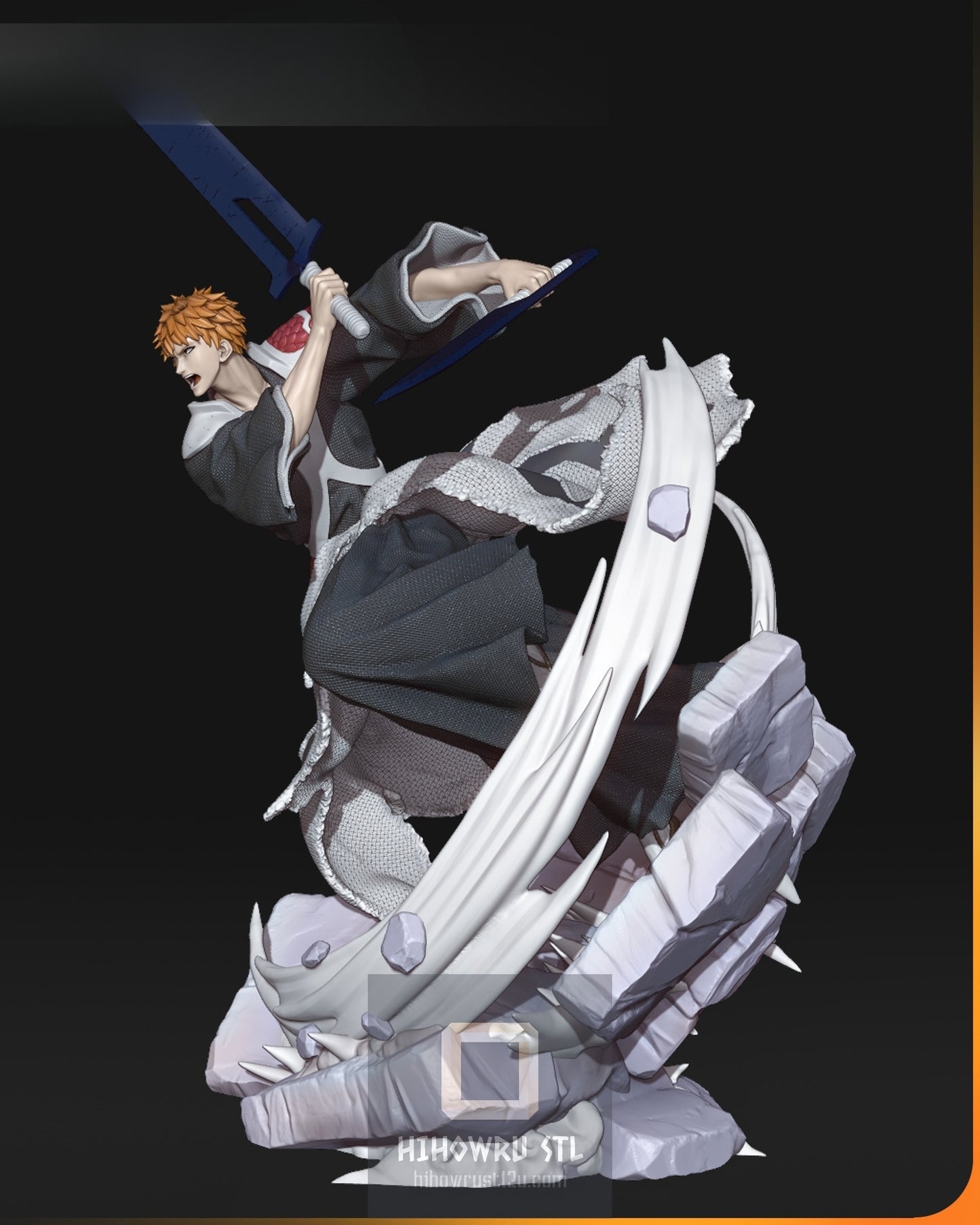 4889 Ichigo Kurosaki - Bleach - STL 3D Print Files