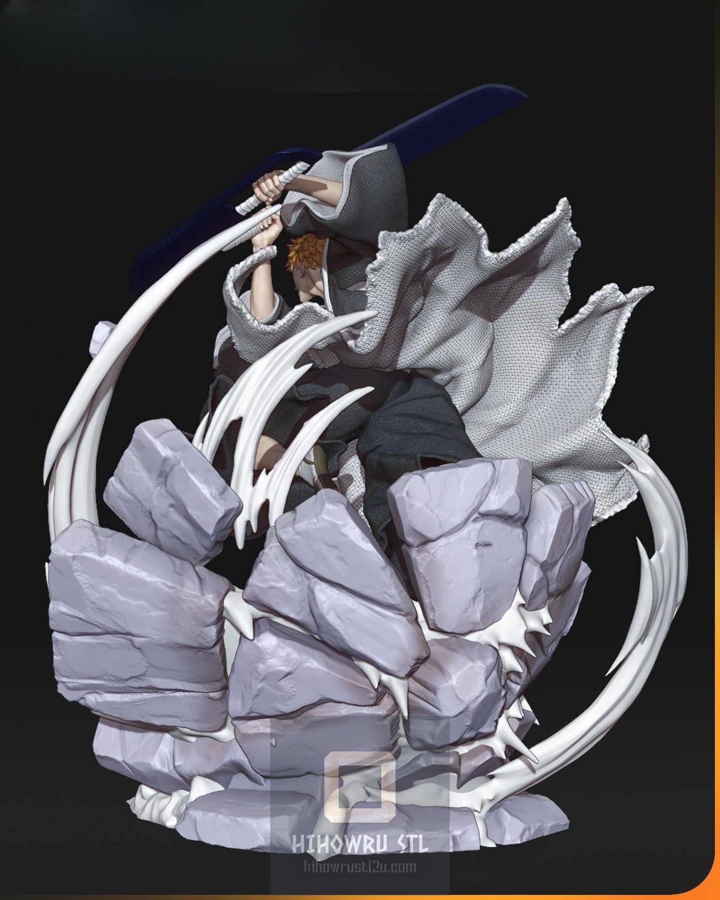 4889 Ichigo Kurosaki - Bleach - STL 3D Print Files