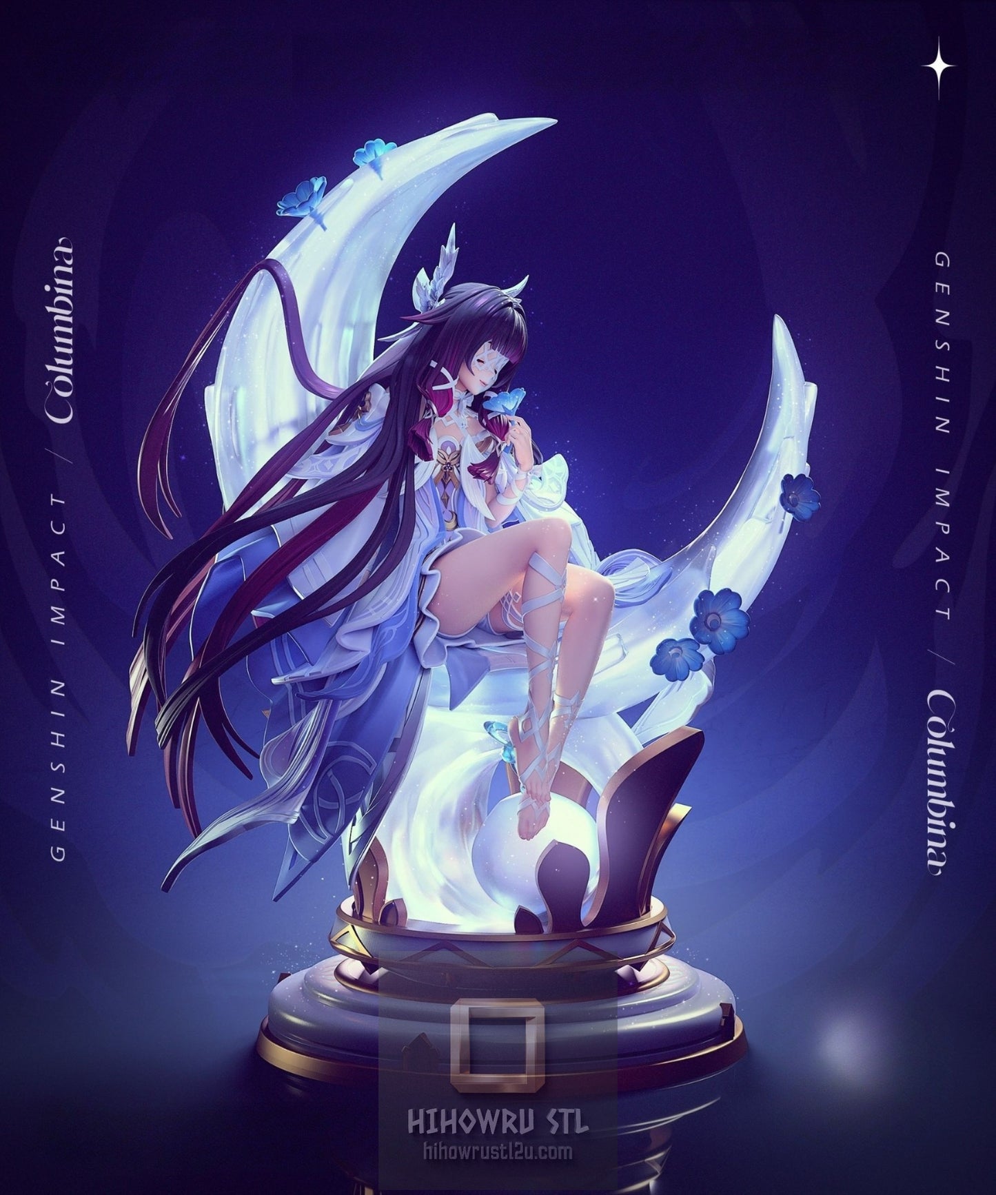5297 Columbina - Genshin Impact - STL 3D Print Files