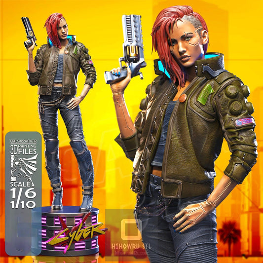 4361 Female V - Cyberpunk 2077 - STL 3D Print Files