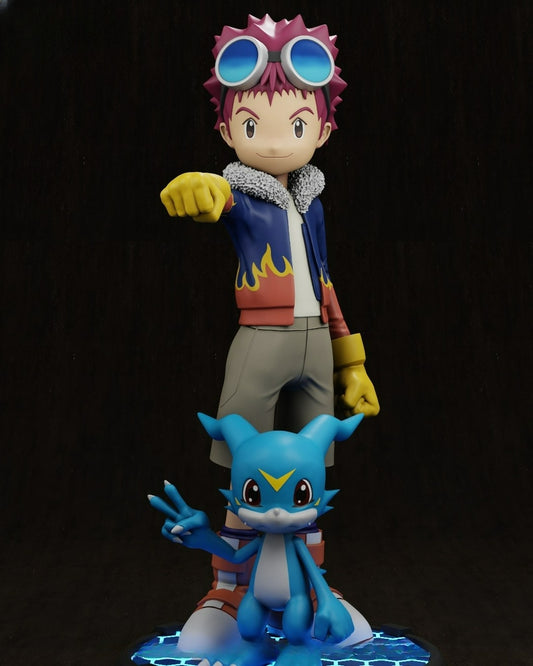 3038 Davis Motomiya and Veemon - Digimon - STL 3D Print Files