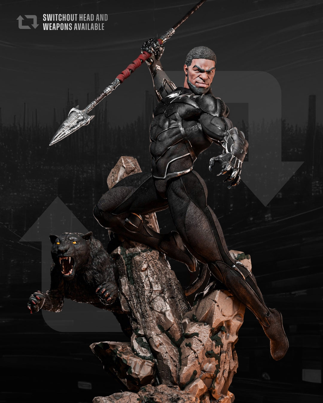 2141 Black Panther and Killmonger - STL 3D Print Files