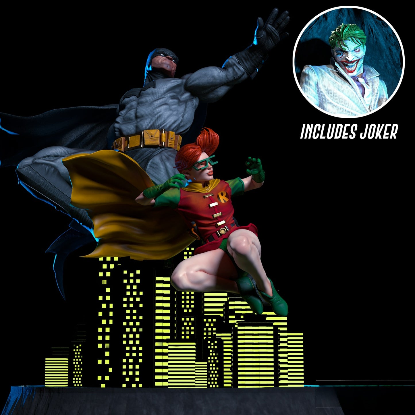 3153 Batman The Dark Knight Diorama - DC COMICS - STL 3D Print Files