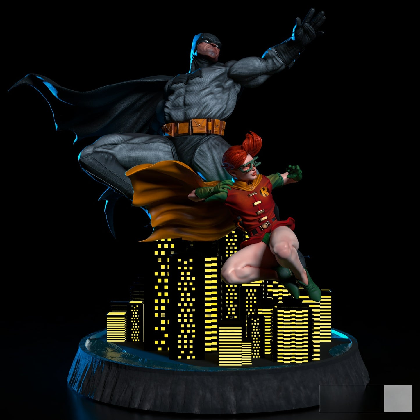 3153 Batman The Dark Knight Diorama - DC COMICS - STL 3D Print Files