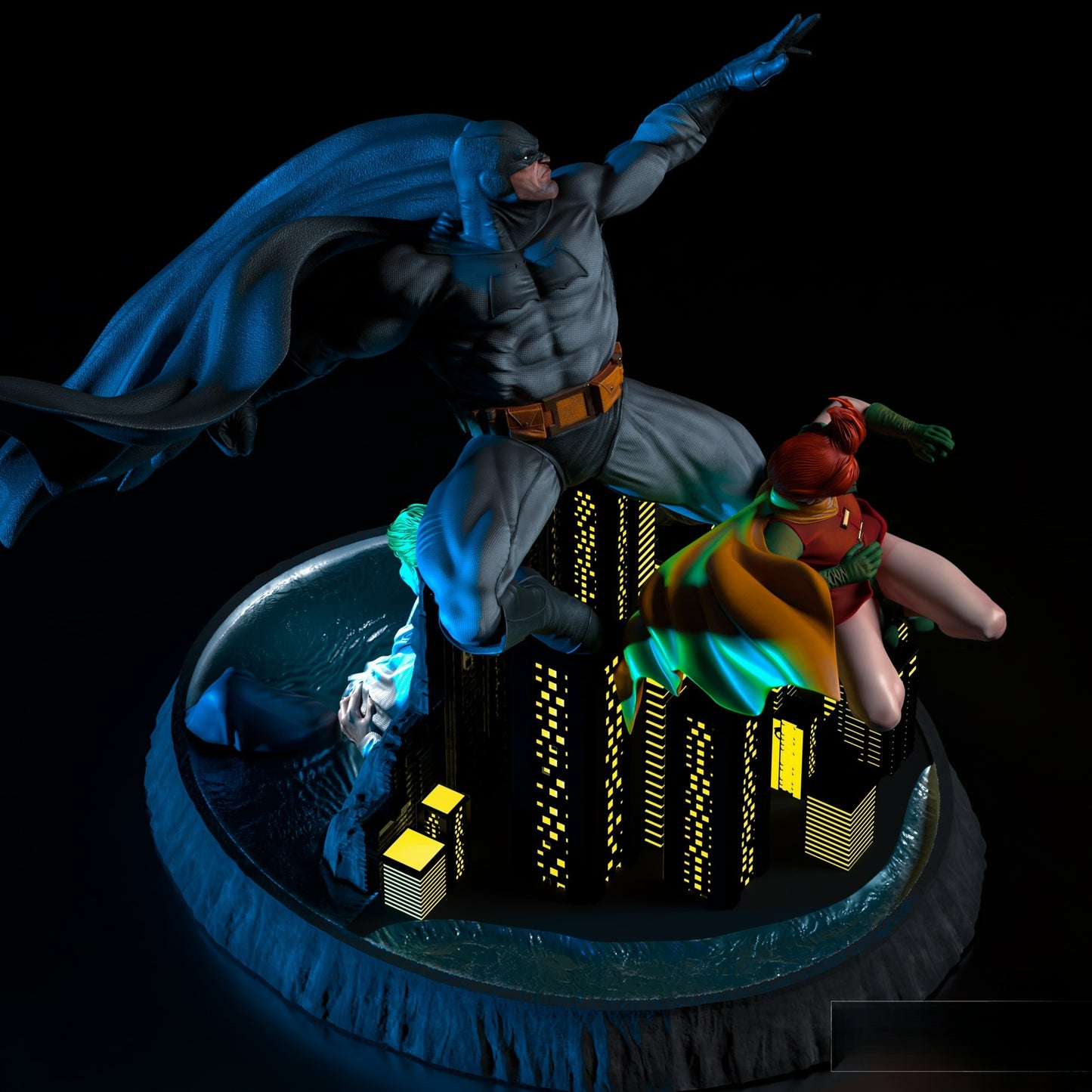 3153 Batman The Dark Knight Diorama - DC COMICS - STL 3D Print Files