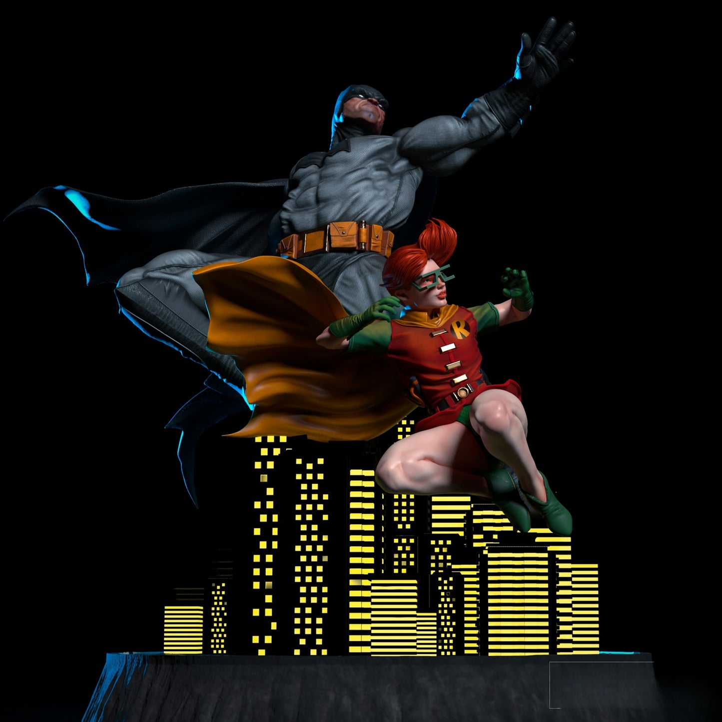 3153 Batman The Dark Knight Diorama - DC COMICS - STL 3D Print Files