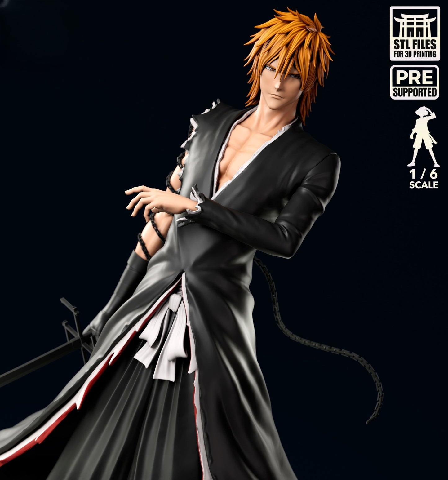 4001 Dangai Ichigo - BLEACH - STL 3D Print Files
