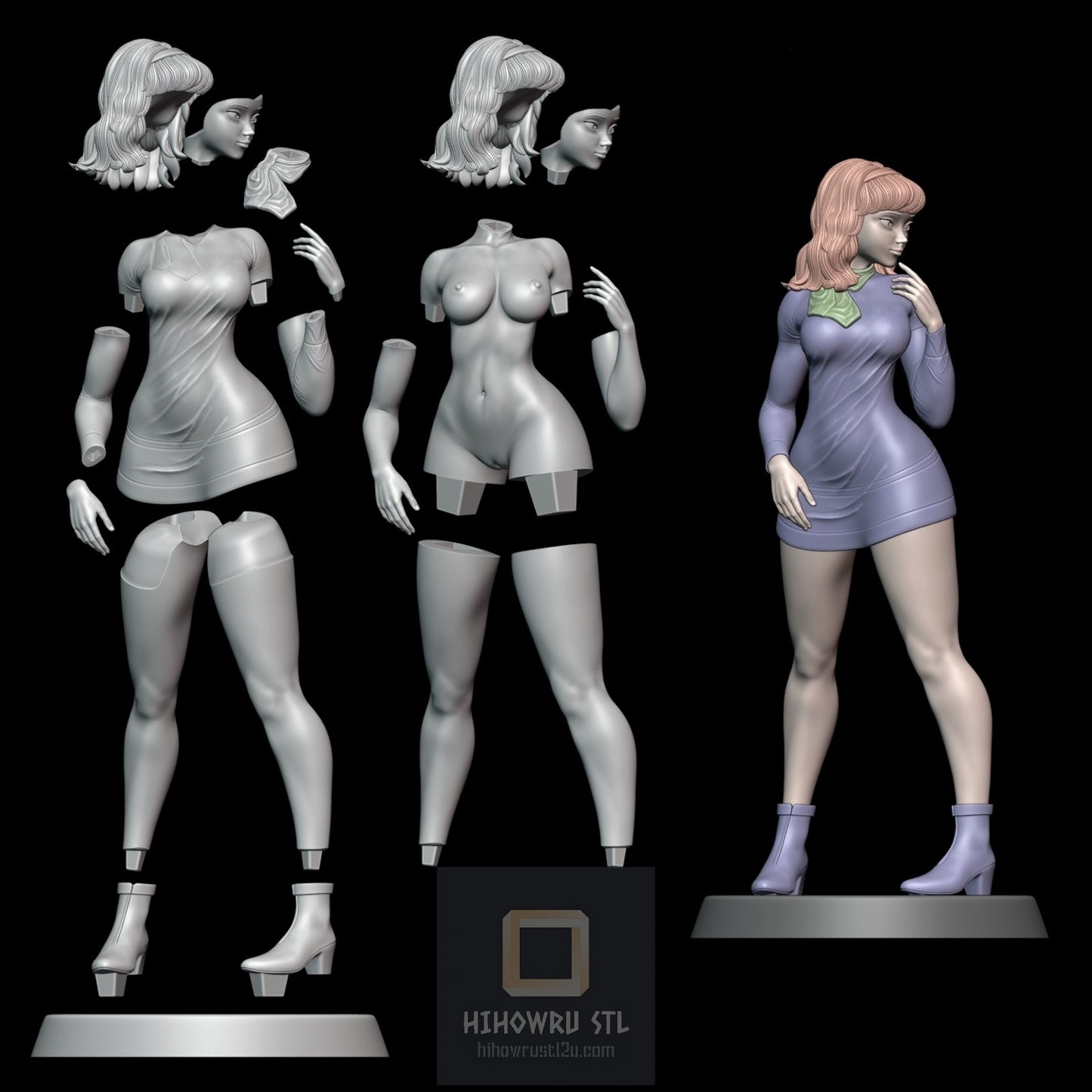 4472 Daphne Blake NSFW - Scooby-Doo - STL 3D Print Files