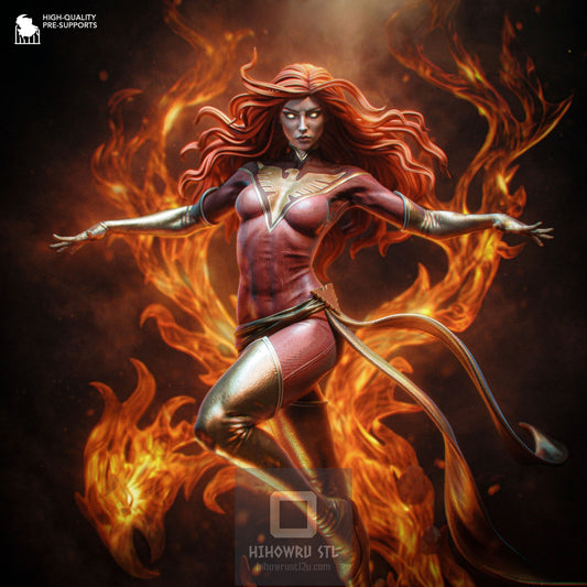 4645 Dark Phoenix - X-MEN - STL 3D Print Files