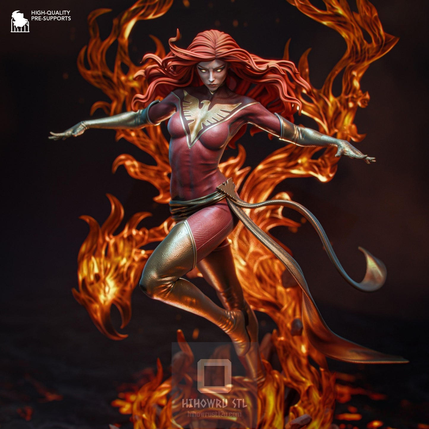 4645 Dark Phoenix - X-MEN - STL 3D Print Files