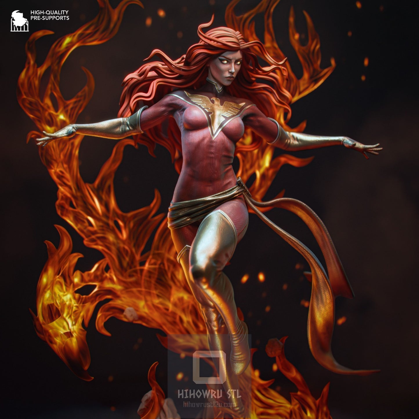 4645 Dark Phoenix - X-MEN - STL 3D Print Files