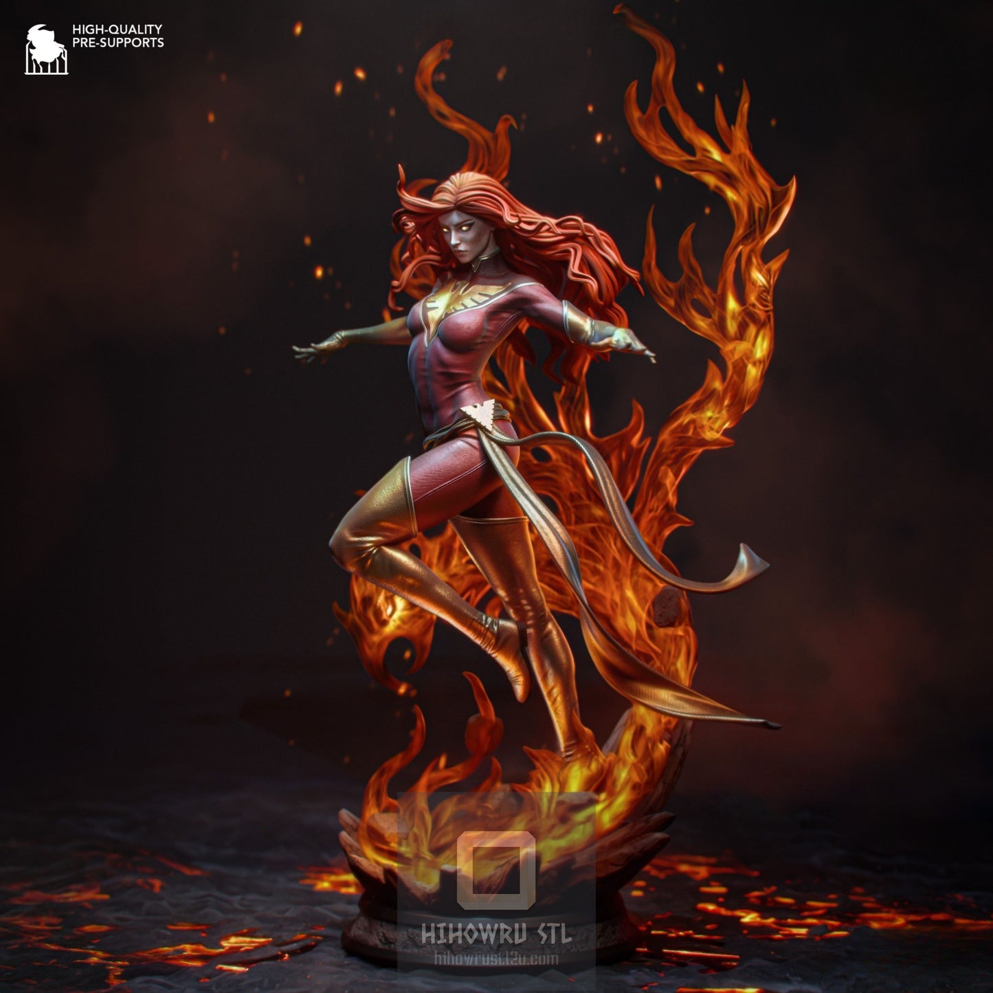 4645 Dark Phoenix - X-MEN - STL 3D Print Files