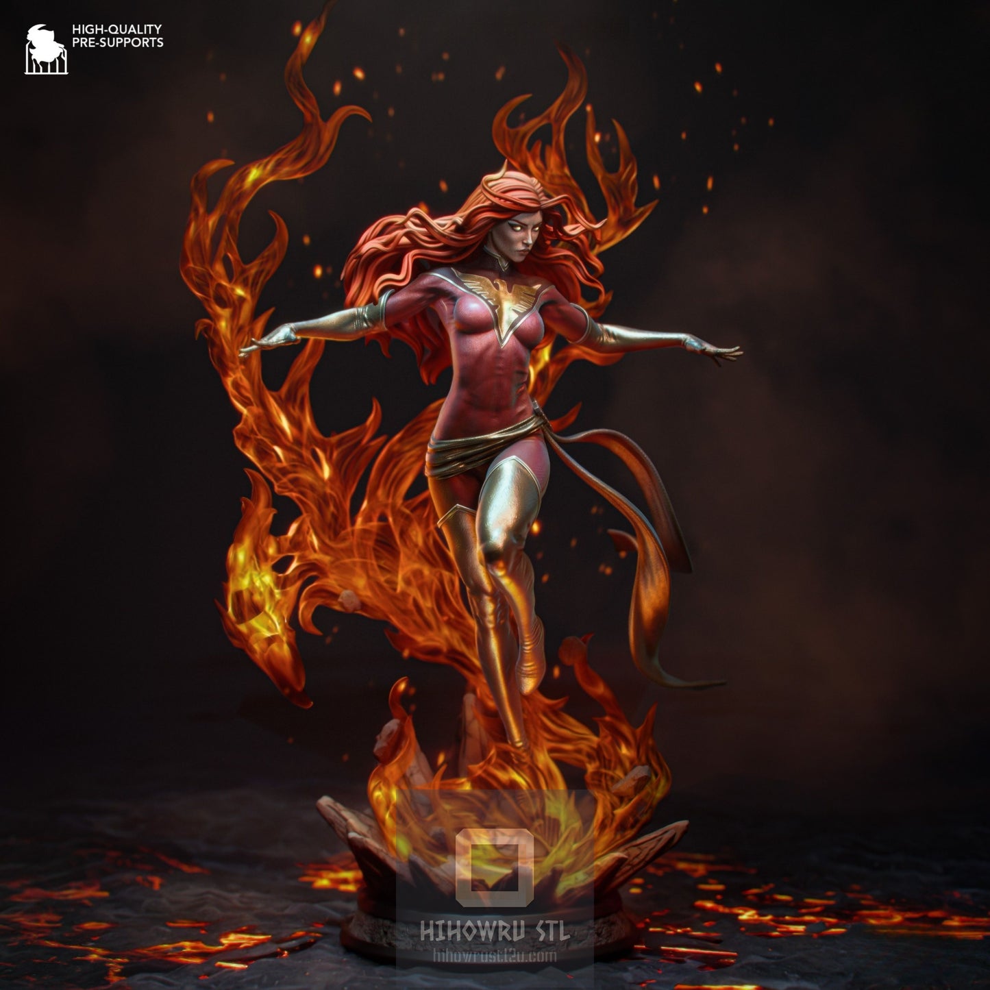 4645 Dark Phoenix - X-MEN - STL 3D Print Files