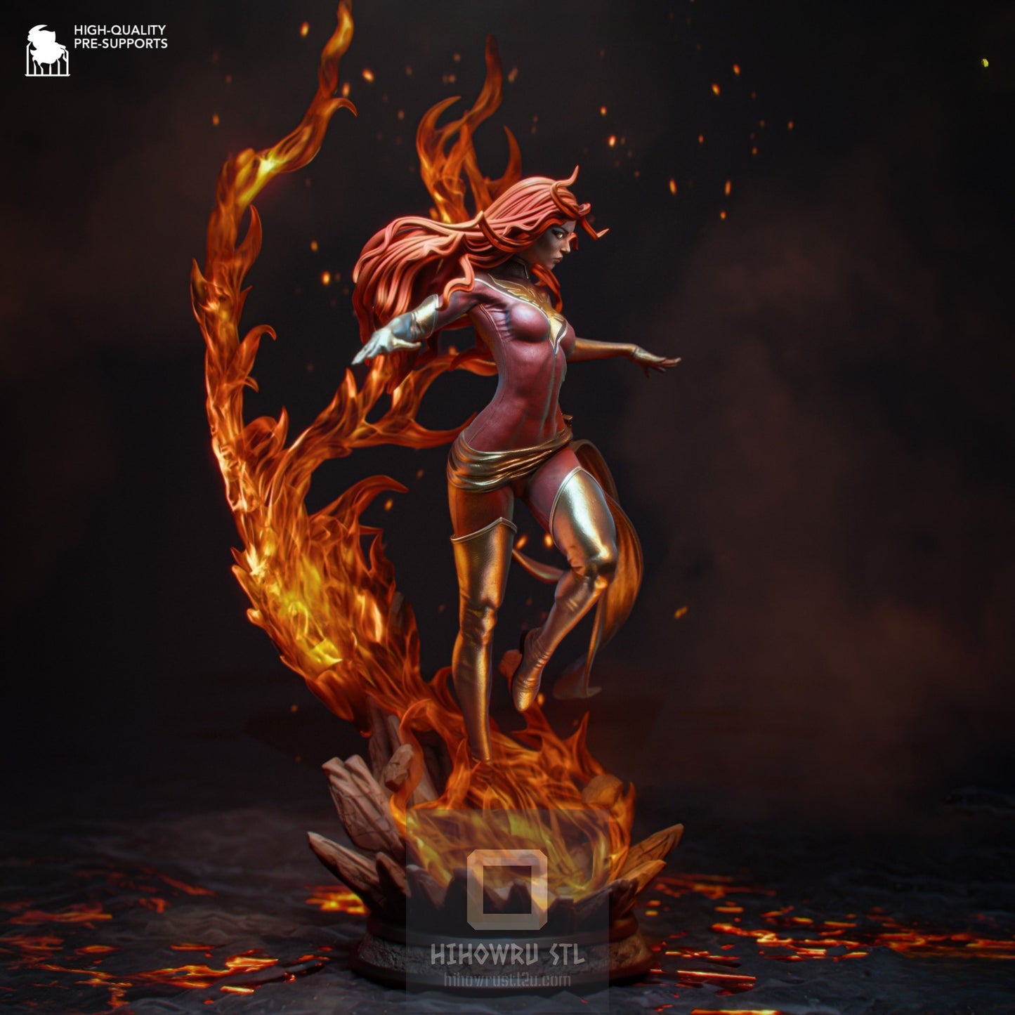 4645 Dark Phoenix - X-MEN - STL 3D Print Files