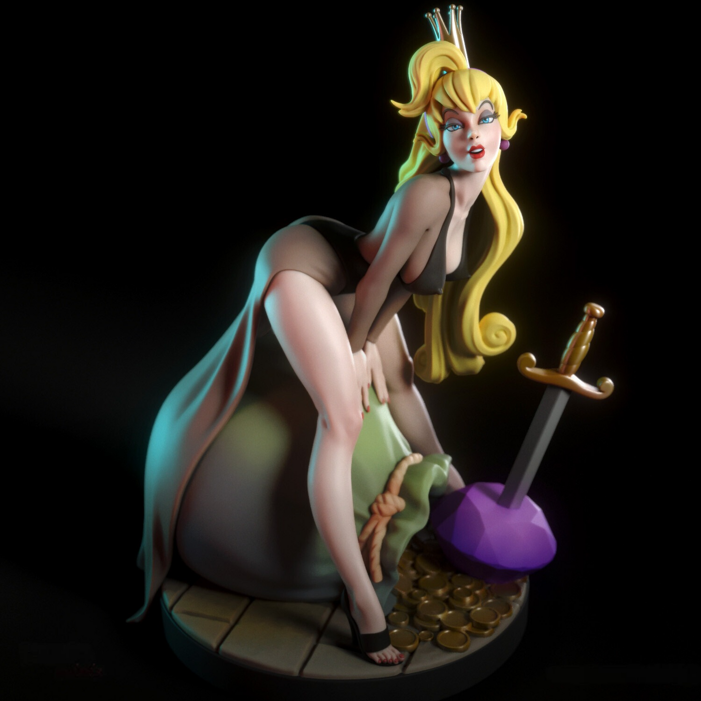 Princess Daphne NSFW - Dragon's Lair - STL 3D Print Files