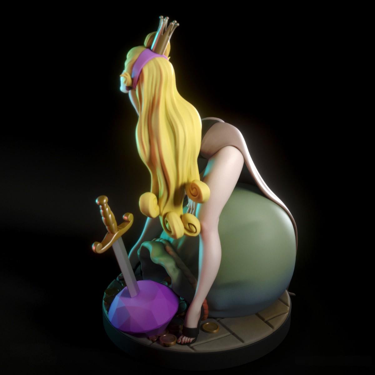 Princess Daphne NSFW - Dragon's Lair - STL 3D Print Files