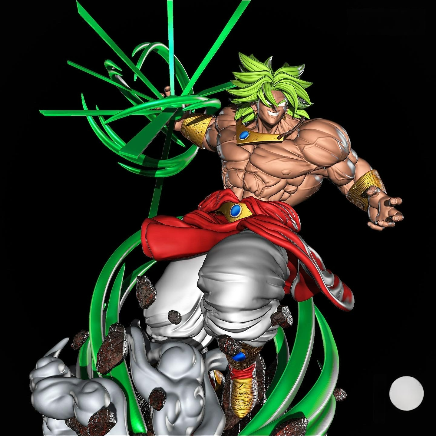 1862 Broly - Dragon Ball Z - STL 3D Print Files