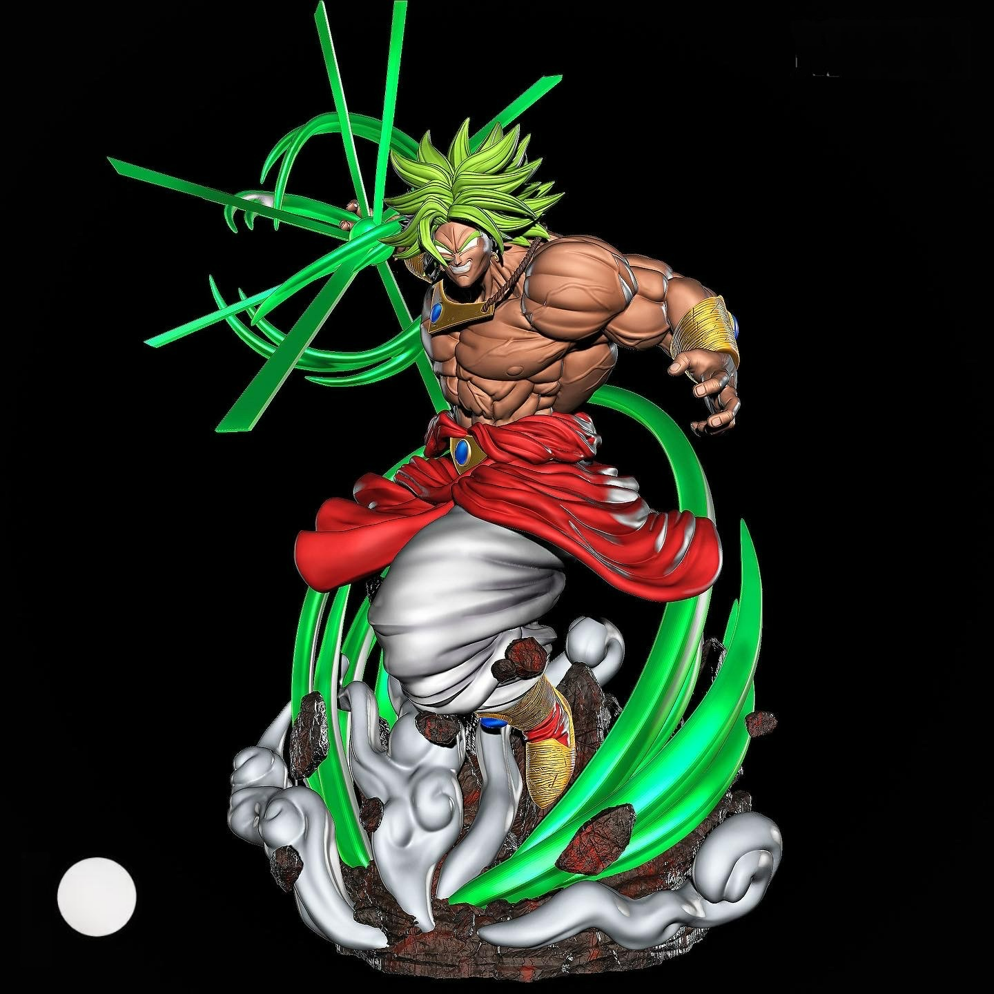 1862 Broly - Dragon Ball Z - STL 3D Print Files