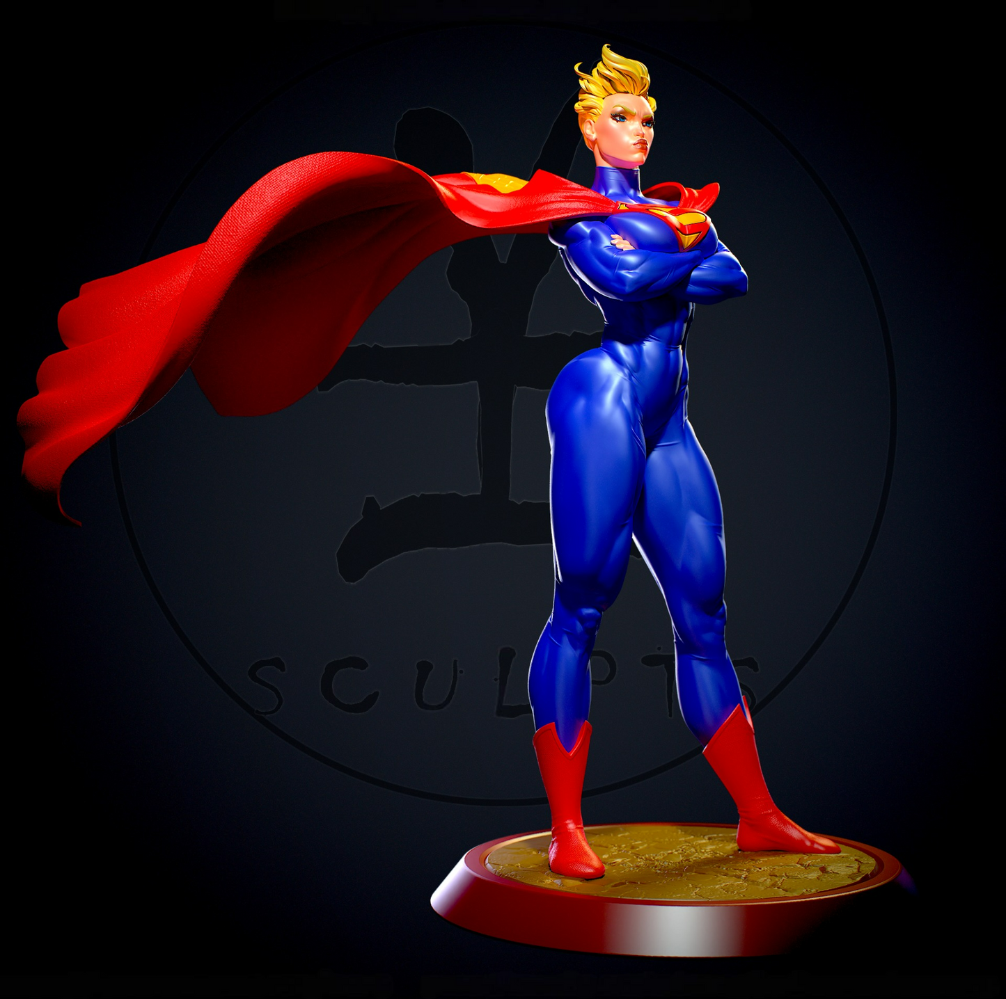 1880 Supergirl NSFW - Elseworld's Finest - STL 3D Print Files