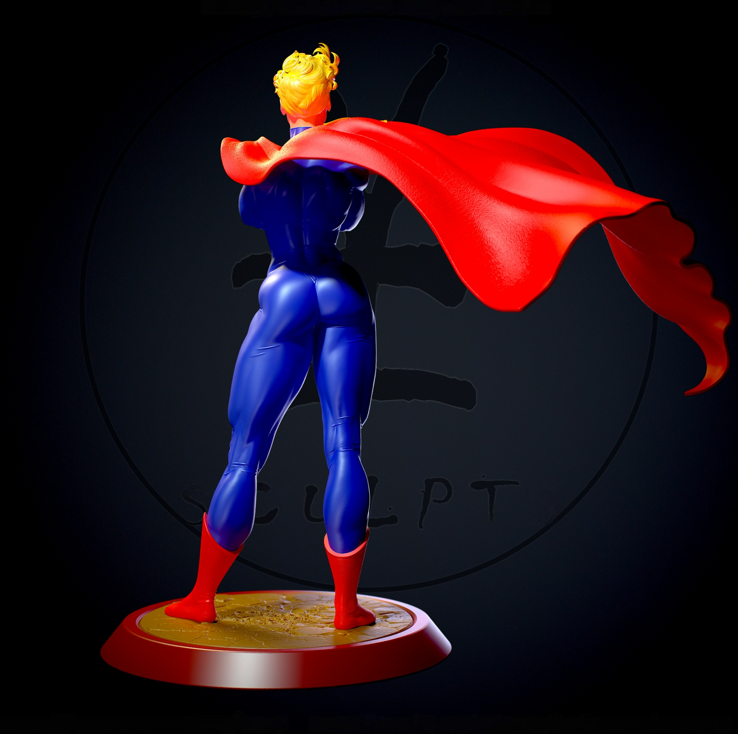 1880 Supergirl NSFW - Elseworld's Finest - STL 3D Print Files