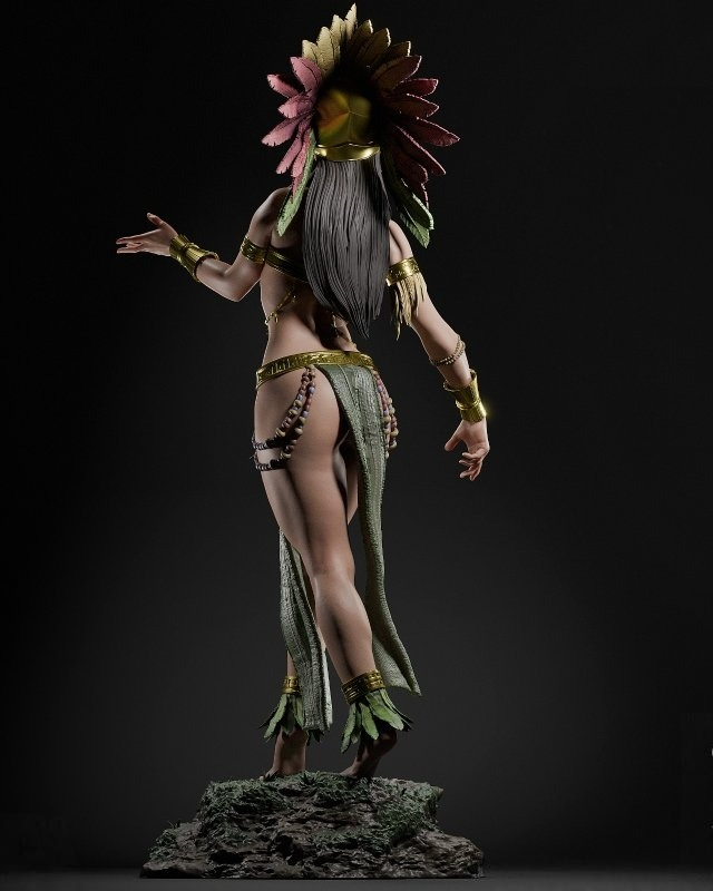 1891 Aztec Goddess - STL 3D Print Files