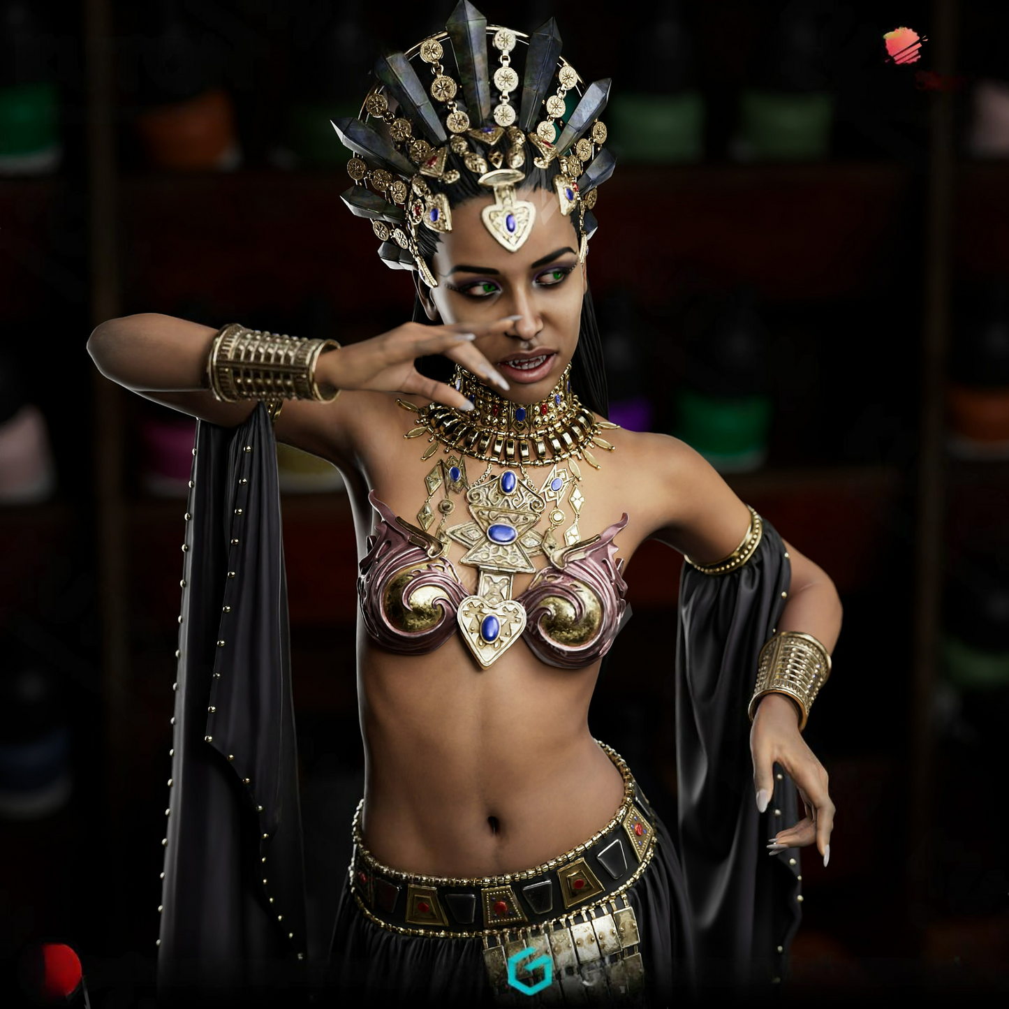 1945 Queen Akasha - STL 3D Print Files