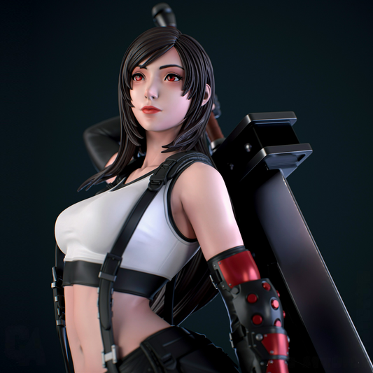 1950 Tifa Lockhart - Final Fantasy - STL 3D Print Files