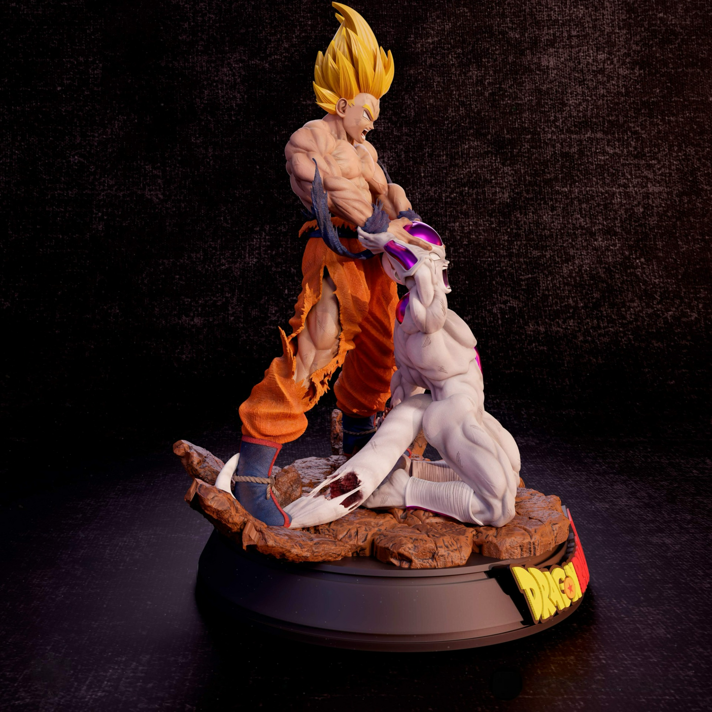 1975 Super Saiyan Goku vs Frieza - Dragon Ball Z - STL 3D Print Files