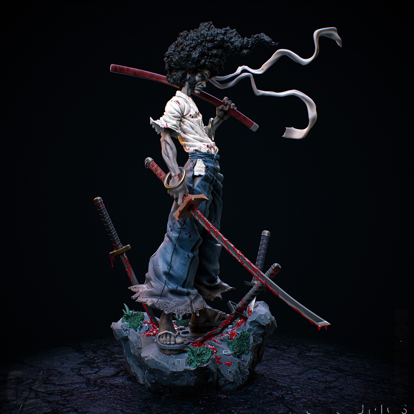 1986 Afro Samurai - STL 3D Print Files