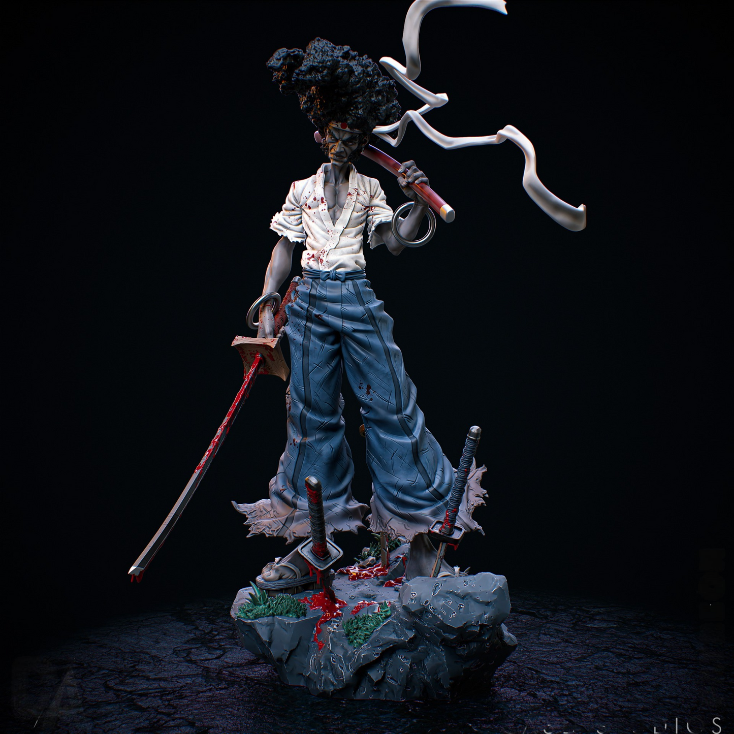 1986 Afro Samurai - STL 3D Print Files