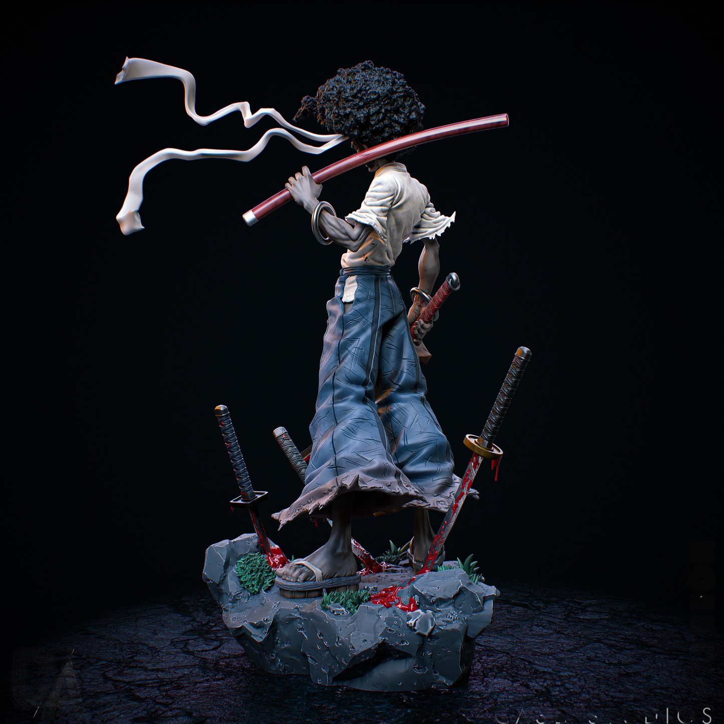 1986 Afro Samurai - STL 3D Print Files