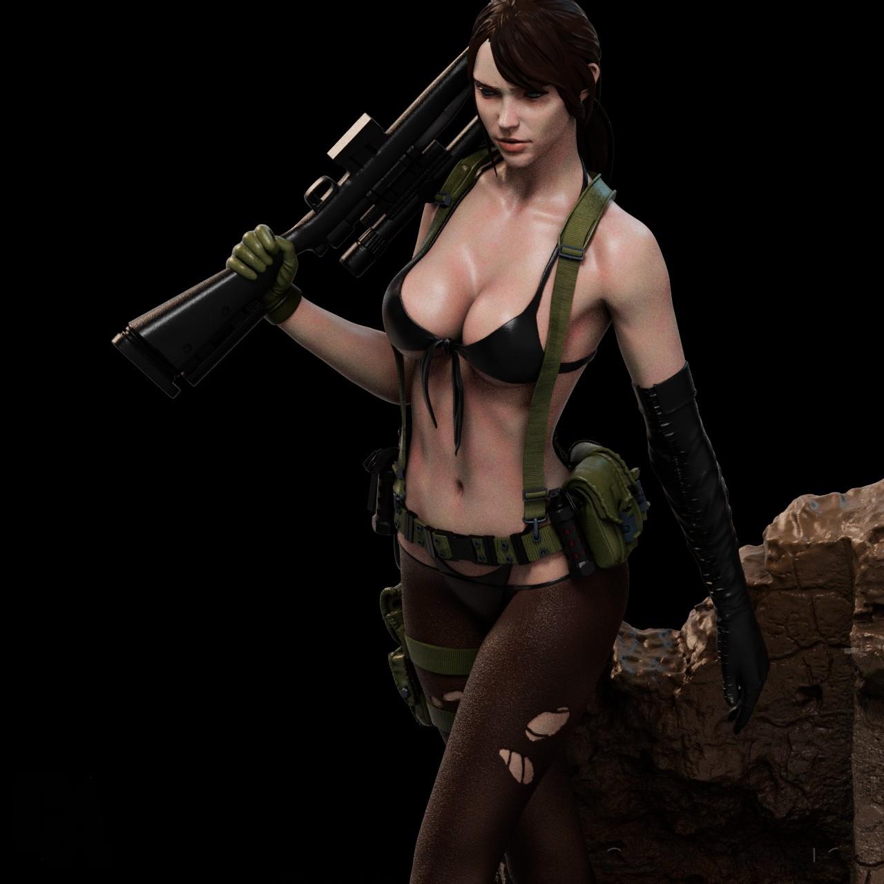 2027 Quiet - Metal Gear - STL 3D Print Files