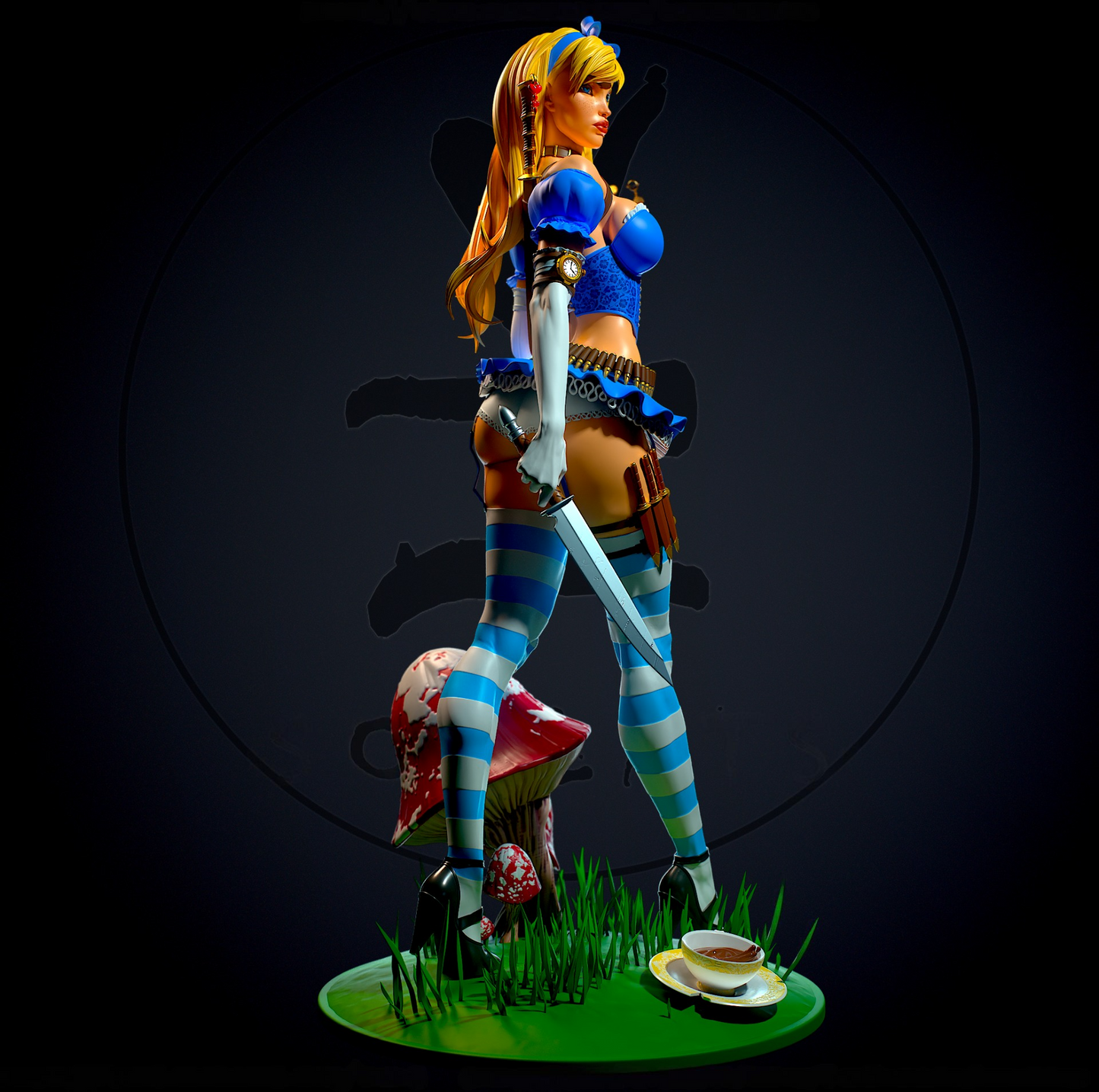 2084 Alice NSFW - Alice in Wonderland - STL 3D Print Files