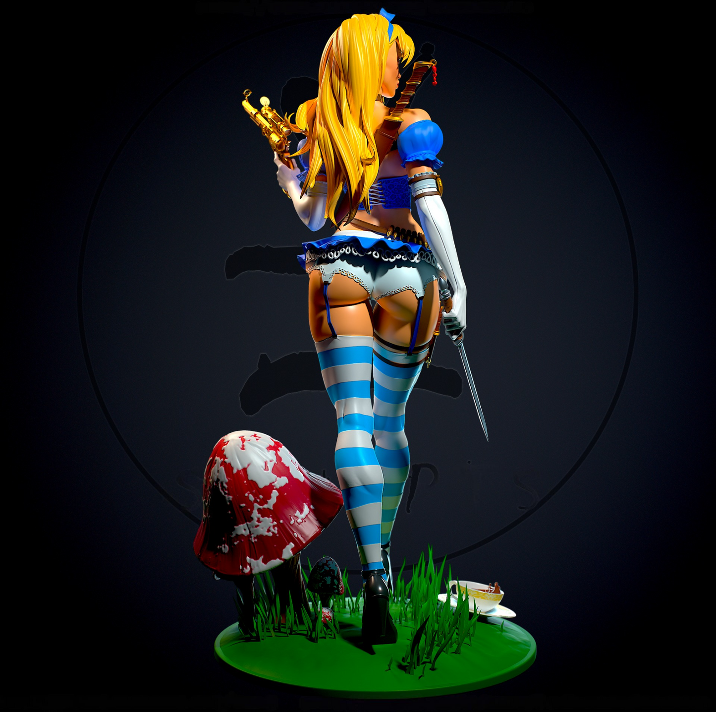 2084 Alice NSFW - Alice in Wonderland - STL 3D Print Files