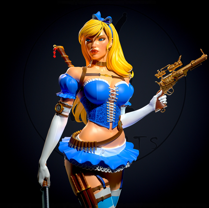2084 Alice NSFW - Alice in Wonderland - STL 3D Print Files – My Stl