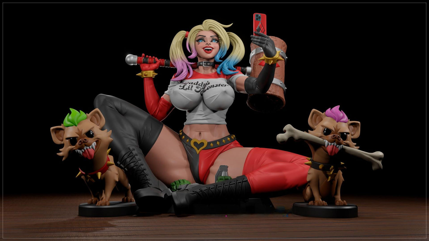 2090 Harley Quinn NSFW - DC Comics - STL 3D Print Files