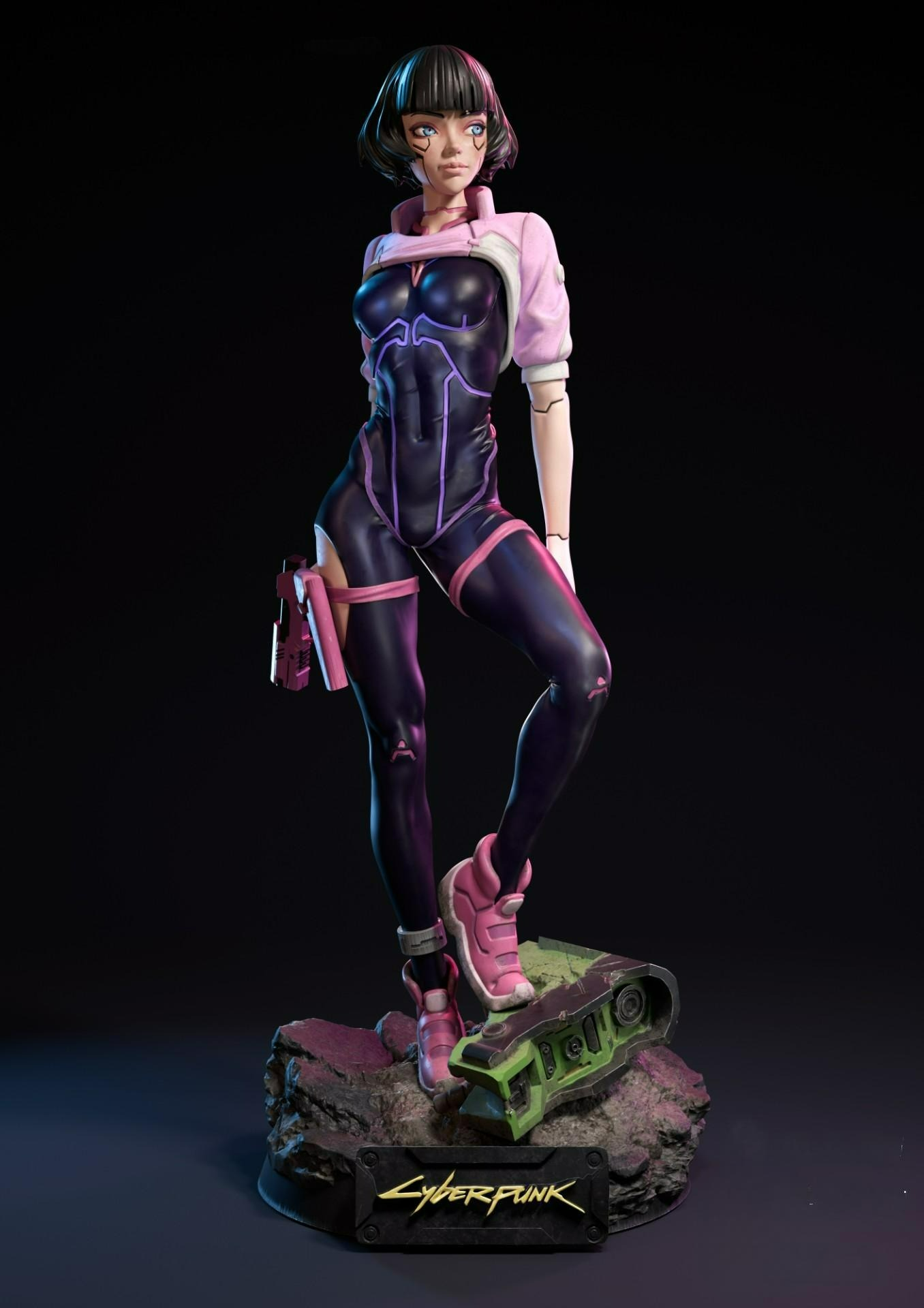 2110 Sasha Yakovleva - Cyberpunk - STL 3D Print Files