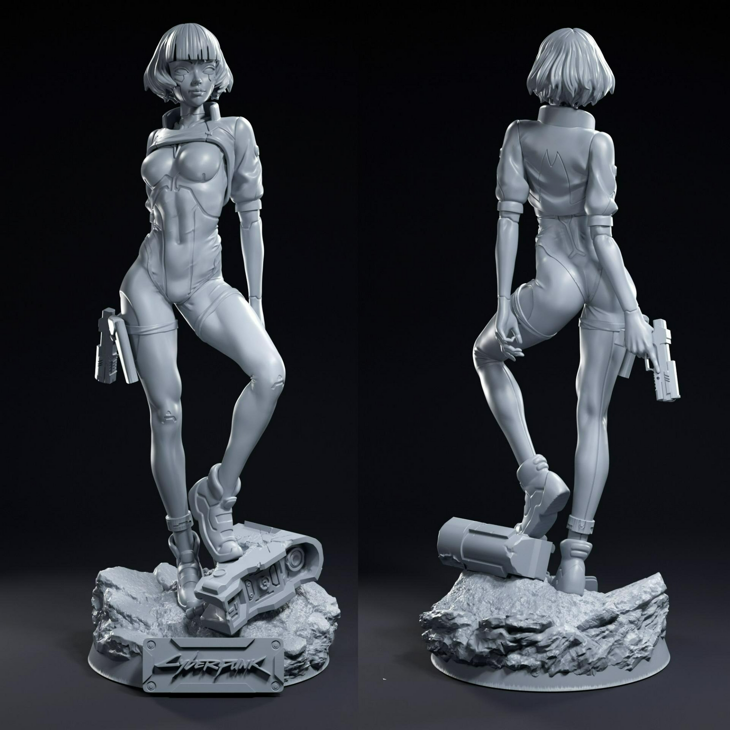 2110 Sasha Yakovleva - Cyberpunk - STL 3D Print Files