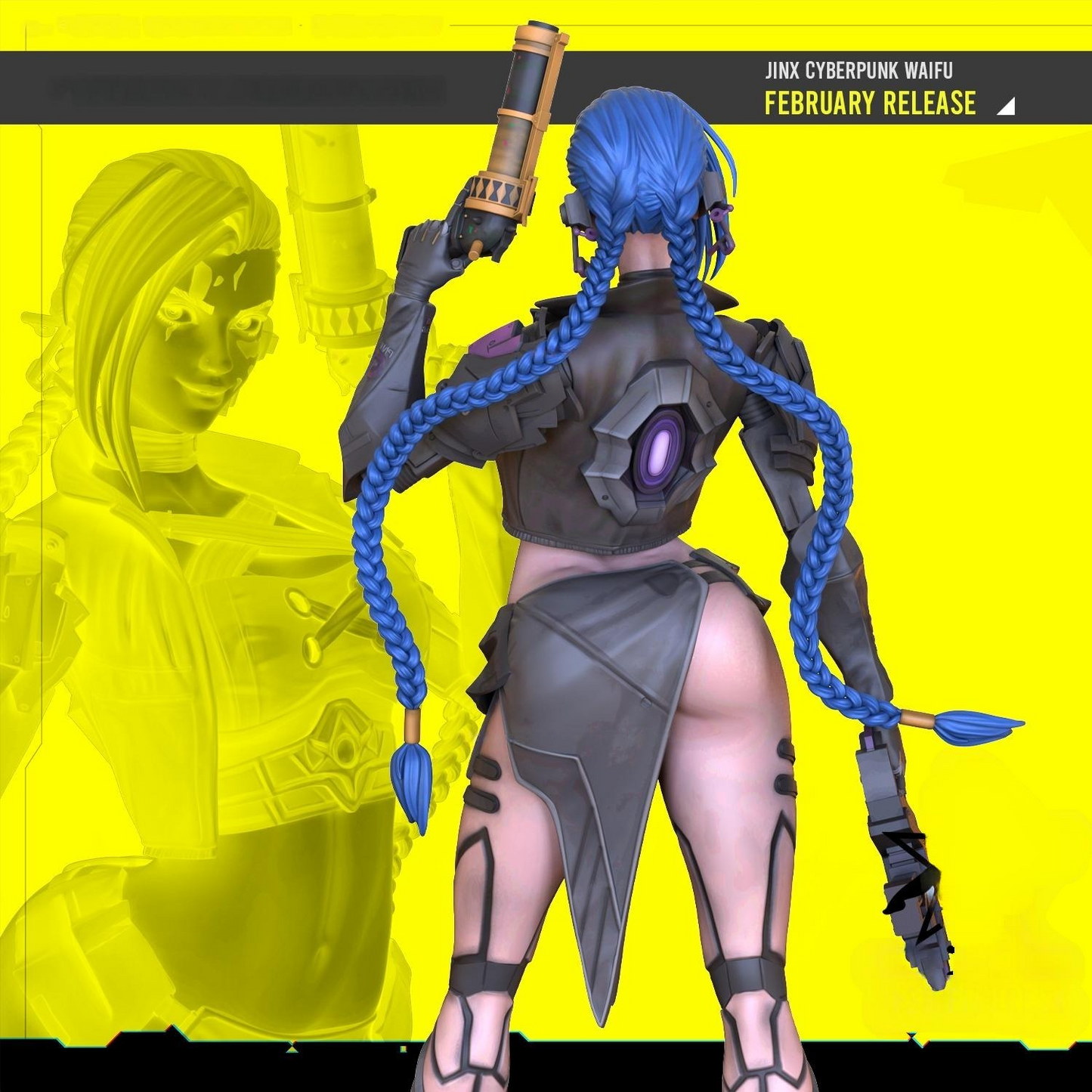 2119 Jinx NSFW - League Of Legends - STL 3D Print Files