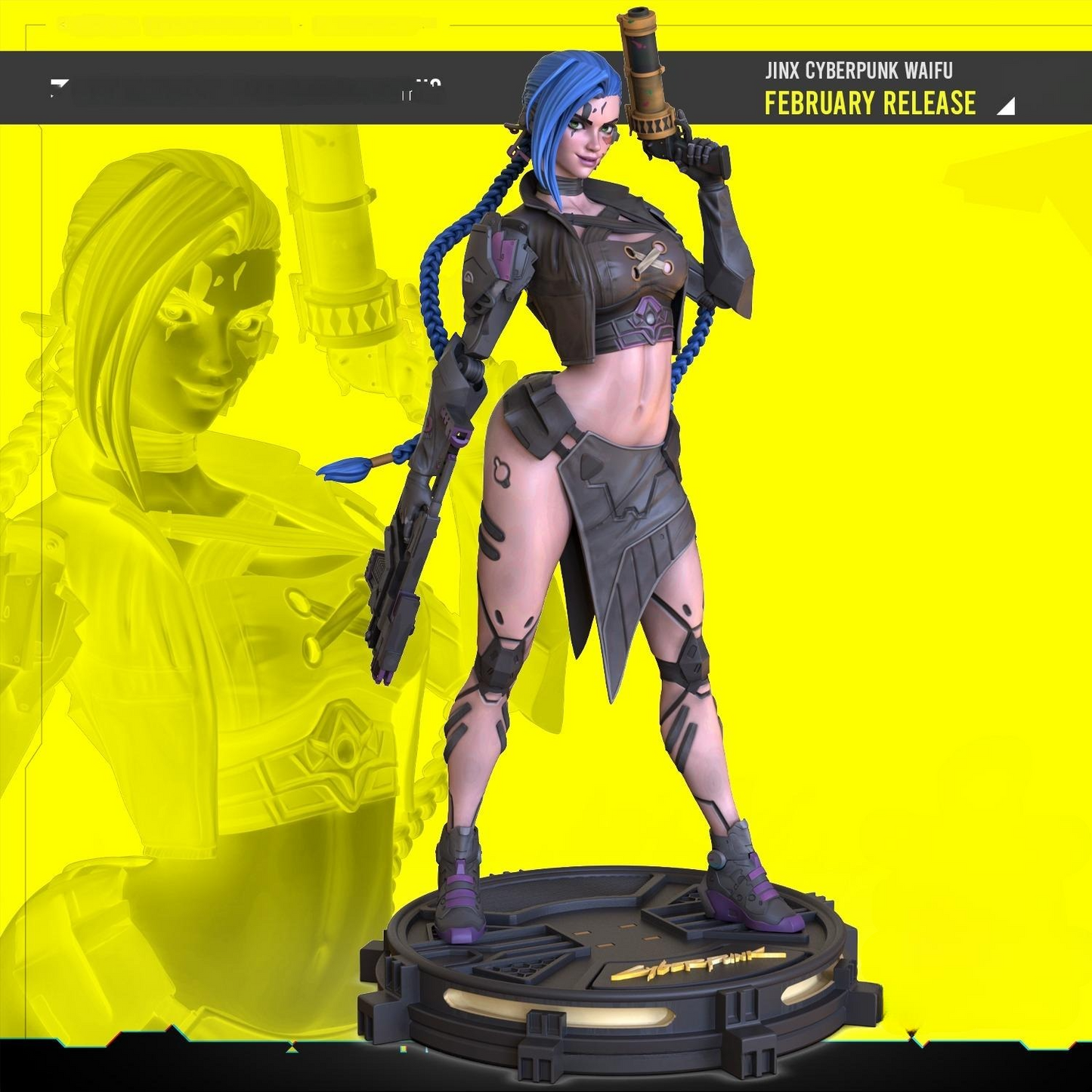 2119 Jinx NSFW - League Of Legends - STL 3D Print Files