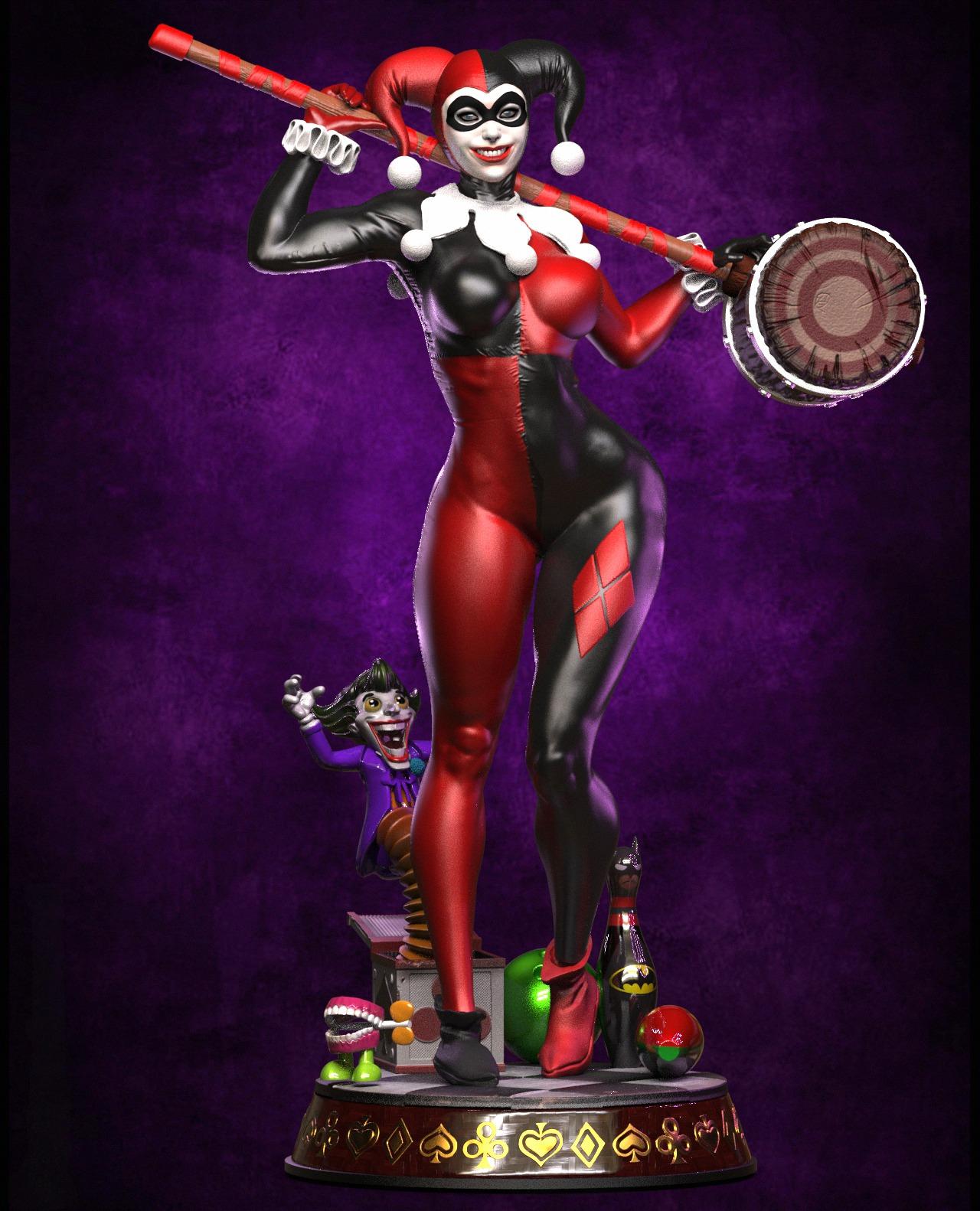 2127 Harley Quinn Classic - DC Comics - STL 3D Print Files