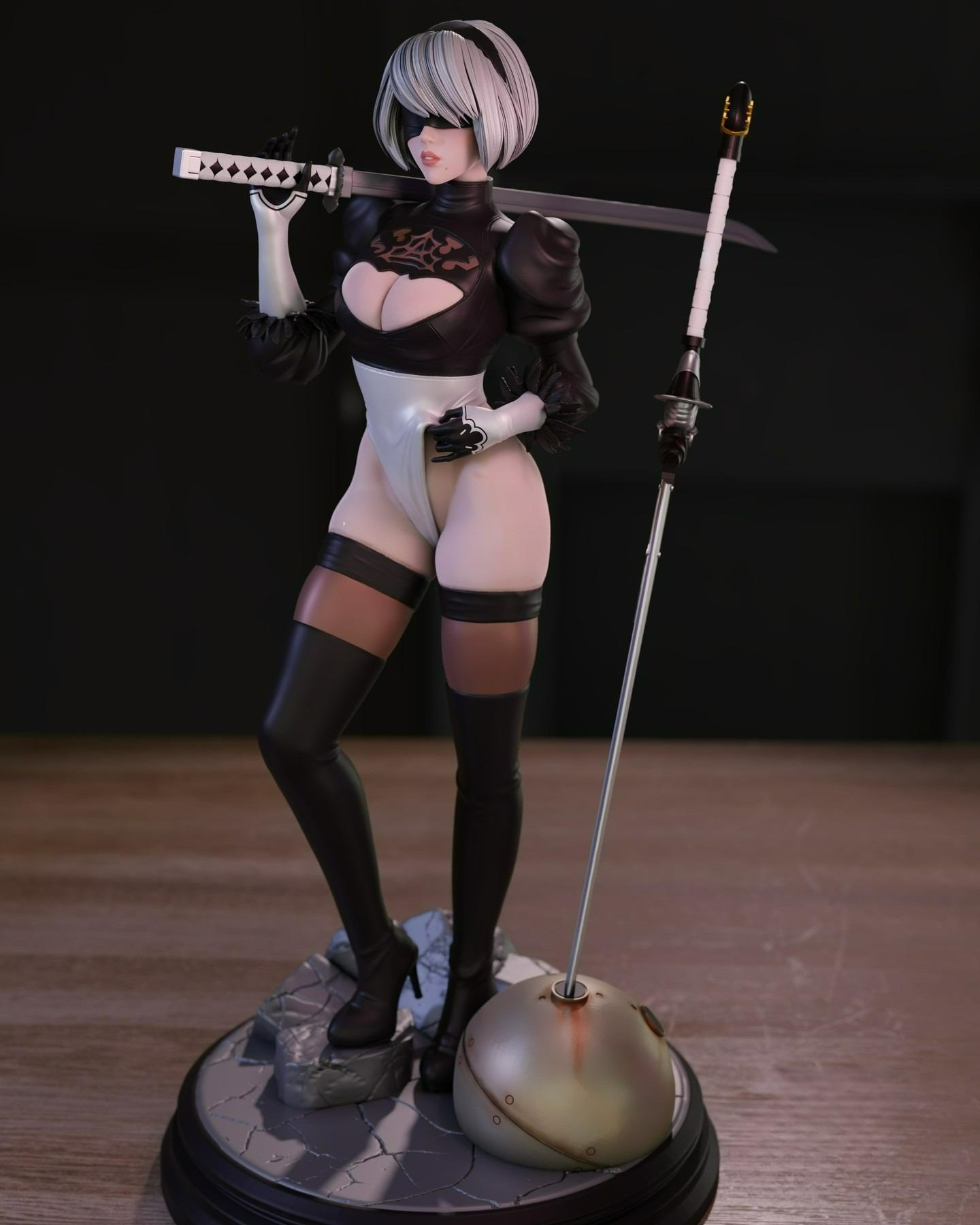 2176 2B - Nier Automata - STL 3D Print Files