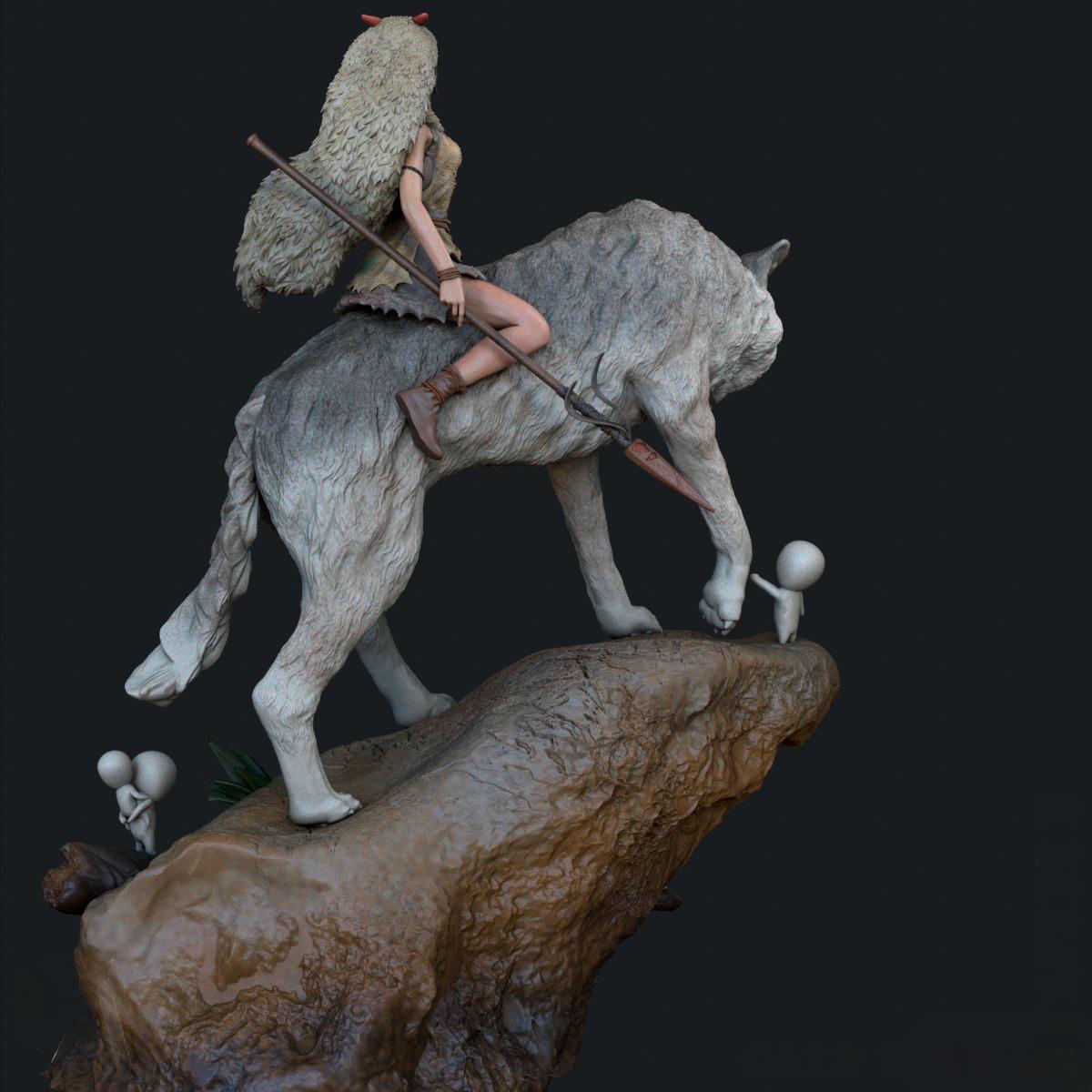 2190 Princess Mononoke - STL 3D Print Files