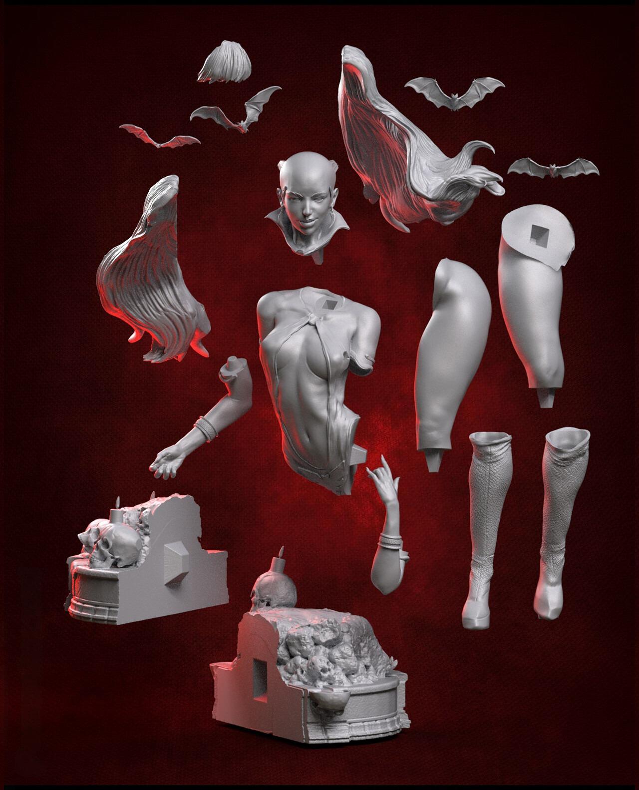 2228 Vampirella - STL 3D Print Files