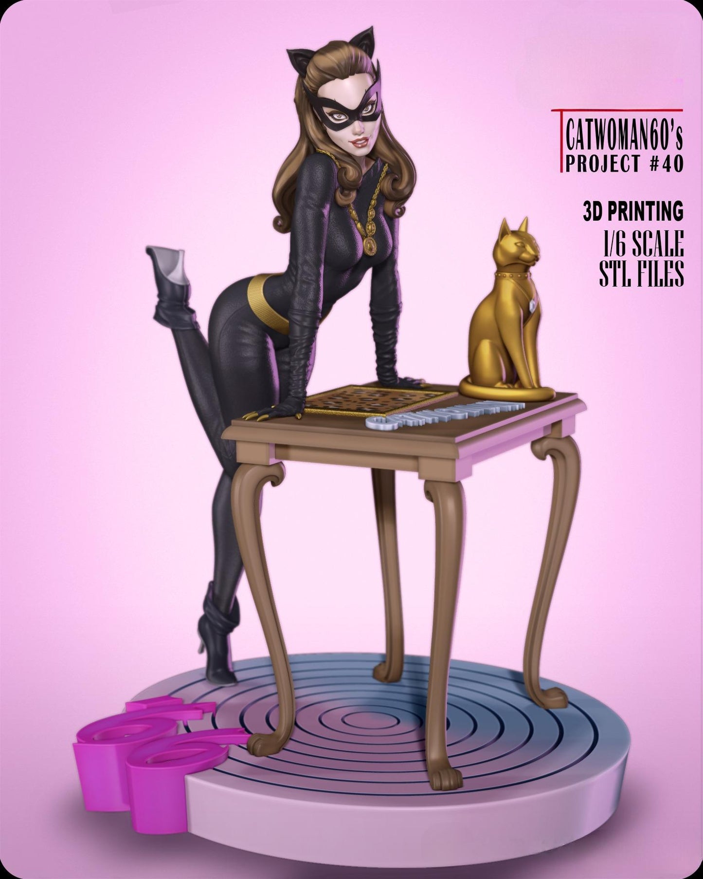 2243 Catwoman Classic - DC COMICS - STL 3D Print Files