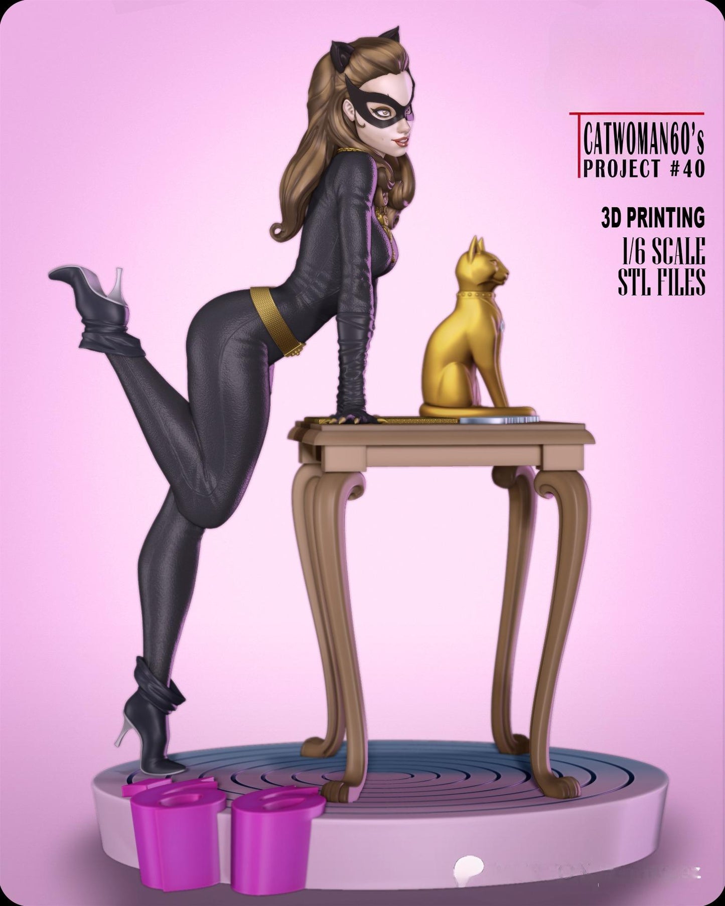 2243 Catwoman Classic - DC COMICS - STL 3D Print Files