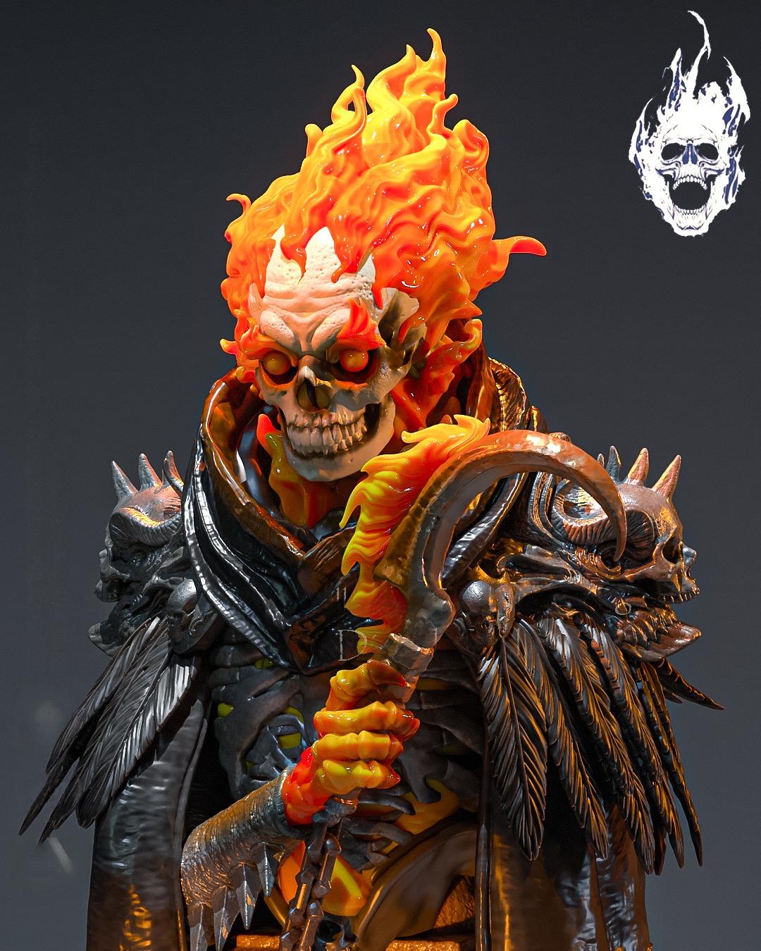 3d Files Deadpool Ghost Rider 2247 Ghost Rider - Marvel Comics - STL 3D Print Files – My Stl