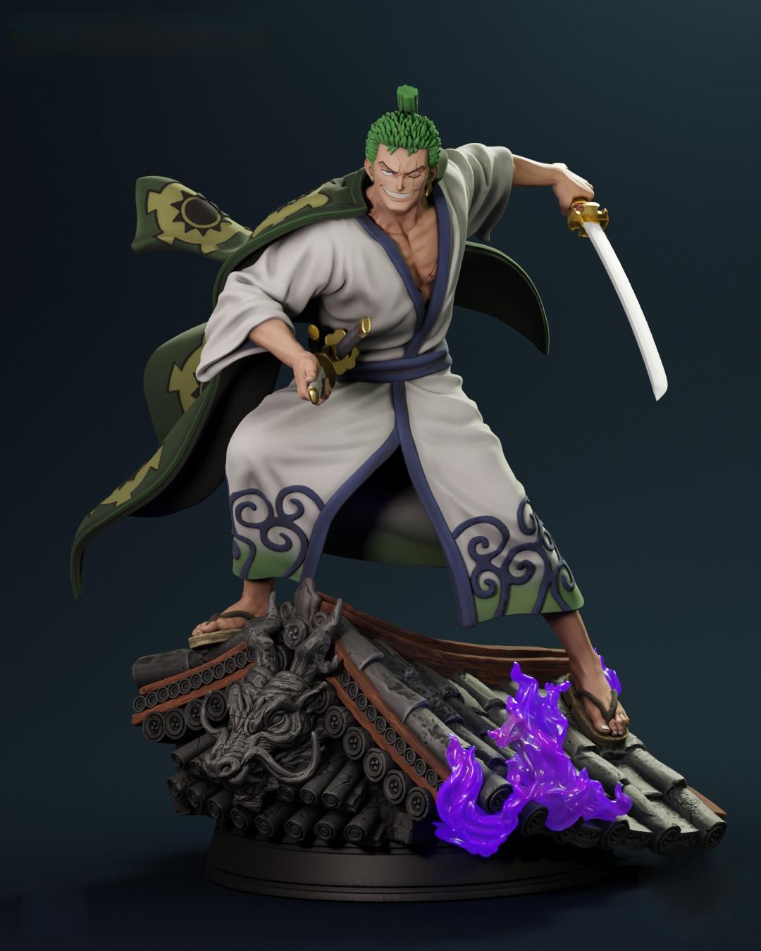 2255 Wano Zoro - One Piece - STL 3D Print Files