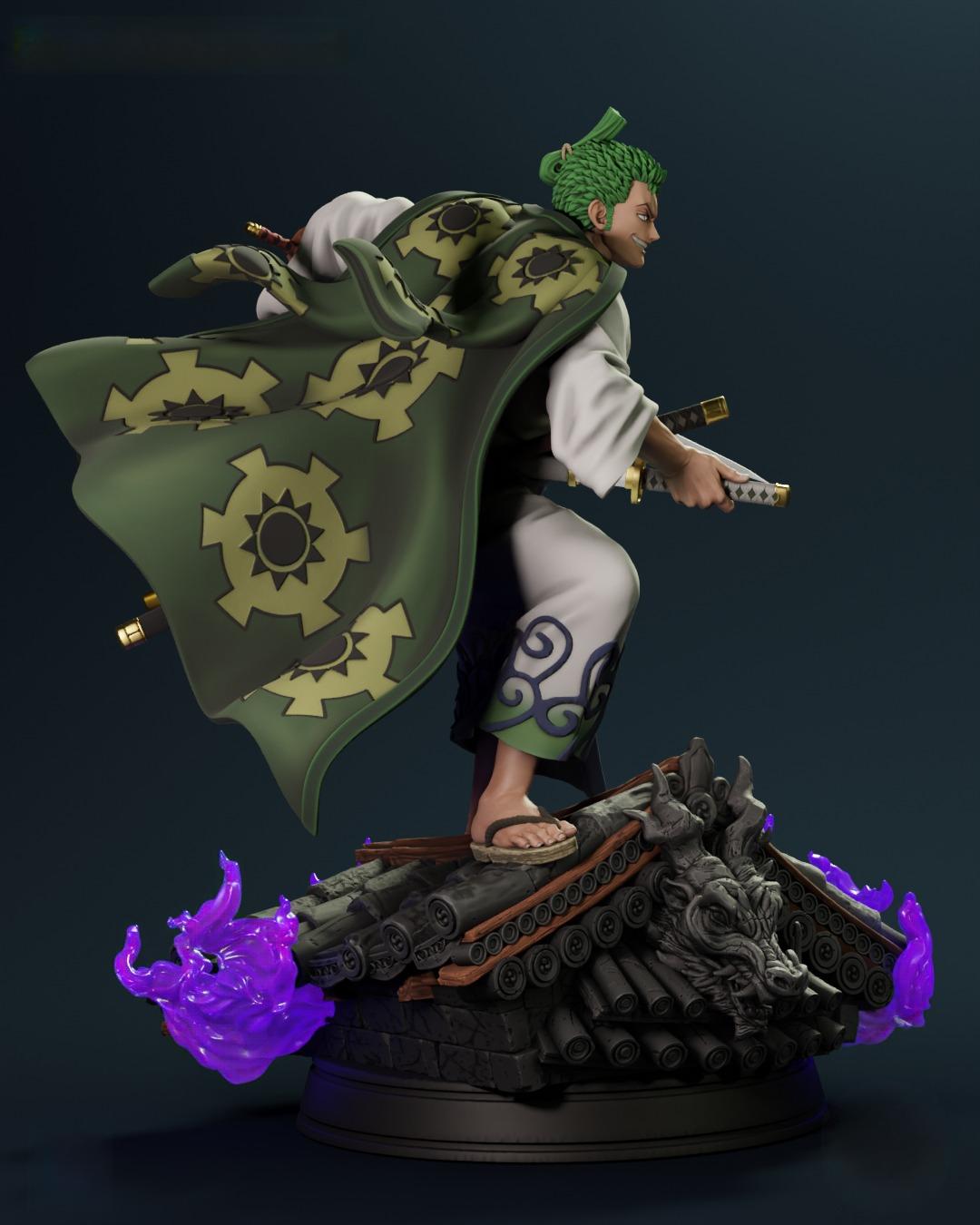 2255 Wano Zoro - One Piece - STL 3D Print Files